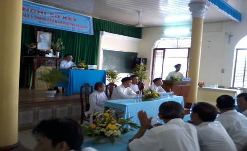 The Cao Dai Correct Path Church: Conference held to review six-month activities in 2014 (89th religious year)